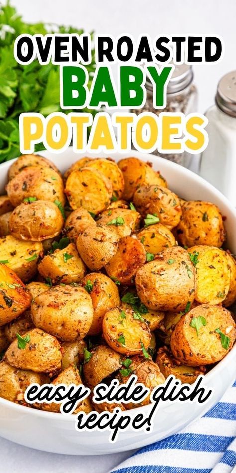 Roasted Baby Potatoes Small Gold Potatoes, Baby Dutch Yellow Potatoes Recipes Oven, How To Cook Petite Potatoes, Roasted Small Yellow Potatoes, Recipe For New Potatoes, Small Potatoes Recipe Ovens Easy, Dutch Yellow Baby Potatoes Recipe, Ranch Baby Potatoes, Baby Bakers Potatoes Recipes