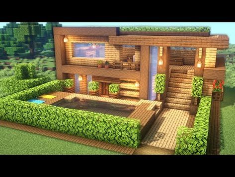 Modern Minecraft Houses, Case Minecraft, Minecraft Houses Survival, Rumah Minecraft Sederhana, Minecraft Mansion, Minecraft Structures, Minecraft Interior Design, Bangunan Minecraft, Minecraft House Plans