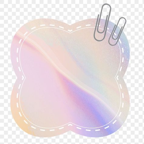 Sticky Notes Pastel, Note Png, Holographic Paper, Notepaper, Kawaii Disney, Cloud Shape, Note Memo, Paper Note, Journal Sticker