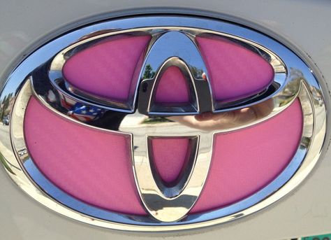 Pink Toyota Emblem Pink Toyota, Toyota Symbol, Prius Accessories, Pink Vehicles, Toyota Allion, Toyota Emblem, Pink Car Accessories, Toyota Dealership, New Car Accessories