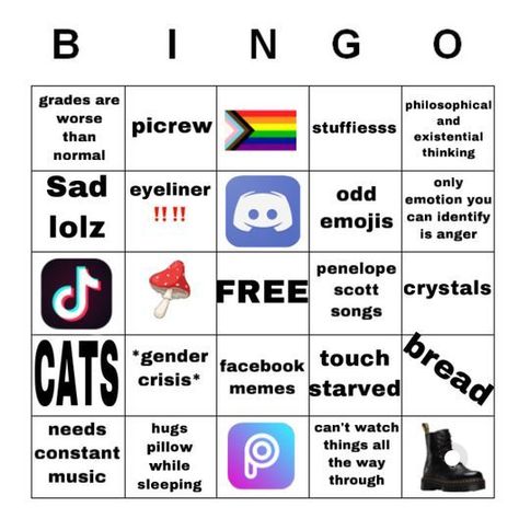 Lgbtq Bingo, Fill The Jars Template, Fun Templates, Me Template, Kinnie Bingo, Funny Charts, About Me Template, Bored Jar, Bingo Night