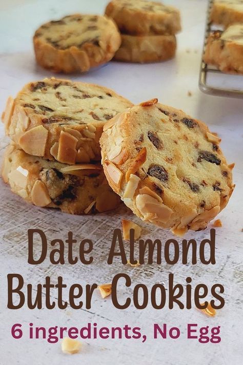 Date Almond Butter, Chicken Recipes Paleo, Resepi Biskut, Date Cookies, Almond Butter Cookies, Eggless Recipes, Recipes Paleo, Butter Cookies Recipe, Delicious Cookie Recipes