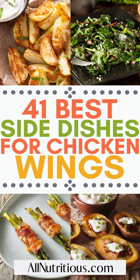 Chicken Wing Party Platter Ideas, Buffalo Wings Meal Ideas, Hot Wing Dinner Sides, Healthy Chicken Wing Dinner, Sides For Chicken Wings Dinners, Buffalo Wings Side Dishes, Wing Party Sides, Wings Menu Ideas, Healthy Sides For Chicken Wings