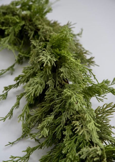 Artificial cedar garland - 62” - Greenery Market Winter Garland After Christmas, Mantel Christmas Decorating Ideas, Jordans Wedding, Garland Hanger, Christmas Mantles, Garland For Christmas, Cedar Garland, Wreath Party, Christmas Decorations Centerpiece