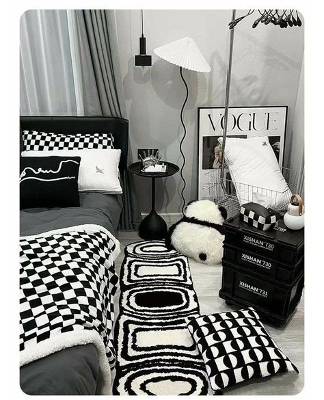 🏃‍♂️Elevate your home decor with our stylish #BlackandWhiteRunnerRugs for only $31.90! ⚪️⚫️Perfect for adding a touch of elegance to any space. #HomeDecor #Flooring #InteriorDesign #ModernRugs #Affordable #Sale #LimitedStock #ShopNow #UpgradeYourSpace 🛍️ Shop Now https://gravitydropz.com/products/black-white-runner-rugs Checkered Room Aesthetic, Acubi Bedroom, Monochrome House, Monochrome Color Scheme, Black And White Bedroom, Garden Home Office, White Runners, Spring Rugs, Dekorasi Kamar Tidur