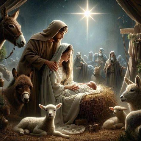 HEAR HIM | JEFFREY R. HOLLAND | Facebook Nativity Scene Pictures, Jesus Christ Artwork, Birth Of Jesus Christ, Religious Pictures, Jesus And Mary Pictures, Jesus Christ Art, Jesus Photo, Ayat Alkitab, Jesus Painting