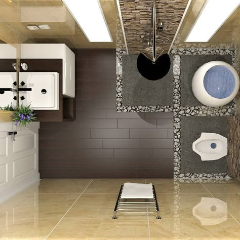 Squat Bathroom Ideas, Squat Toilet Bathroom Design, Interior Design Toilet, Squat Toilet, Small Bathroom Styles, Small Full Bathroom, Toilet And Bathroom Design, Washroom Design, Small Bathroom Makeover