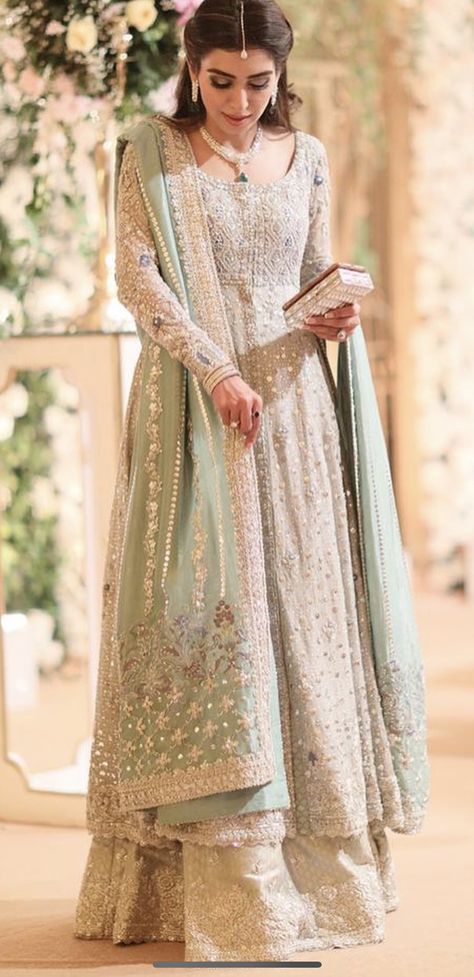 Pakistani Engagement Dresses, Indian Wedding Guest Dress, Palazzo Dress, Walima Dress, Desi Wedding Dresses, Nikkah Dress, Heavy Dresses, Indian Bride Outfits, Pakistani Wedding Outfits