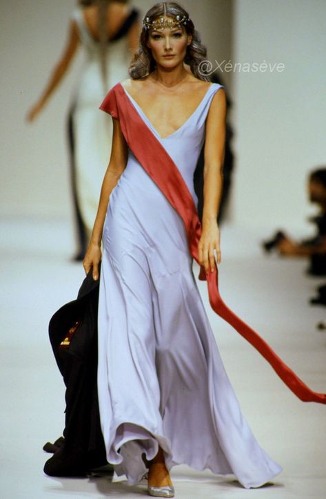 Vintage Runway, Carla Bruni, John Galliano, Spring Summer, Saree