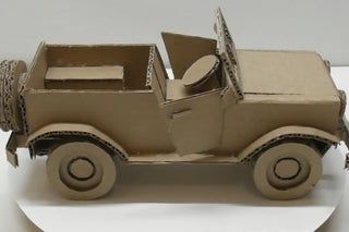 Cardboard Crafting How to Make a Cardboard Toy Car for Children: 7 Steps Diy Toys Car, Cardboard Fireplace, Cardboard Crafts Kids, Fireplace Furniture, Cardboard Car, Cardboard Toys, Cardboard Box Crafts, Cardboard Playhouse, Diy Doll Miniatures