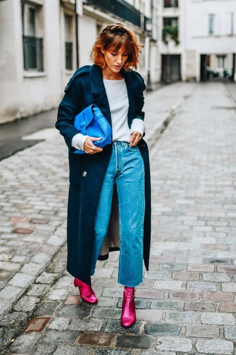 Jean Levis, Mode Shoes, Pink Boots, Cooler Look, Looks Street Style, Levi's 501, Levis 501, Mode Inspiration, Outfits Casuales