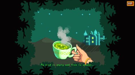 Tropical Core, Stardew Valley Fanart, Valley Green, Fever Dream, Cafe Art, Game Time, Stardew Valley, Sticker Ideas, Love Gif