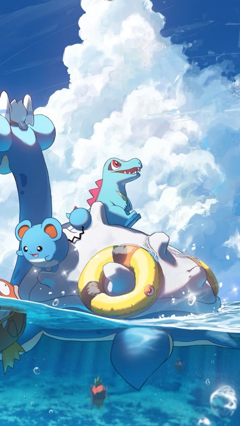 Pokemon Full Art, Water Type Pokemon, Pokemon Photo, Pokémon Diamond, Pokemon Blue, Pokemon Poster, Pokemon Backgrounds, Cool Pokemon Wallpapers, Pokemon Tattoo