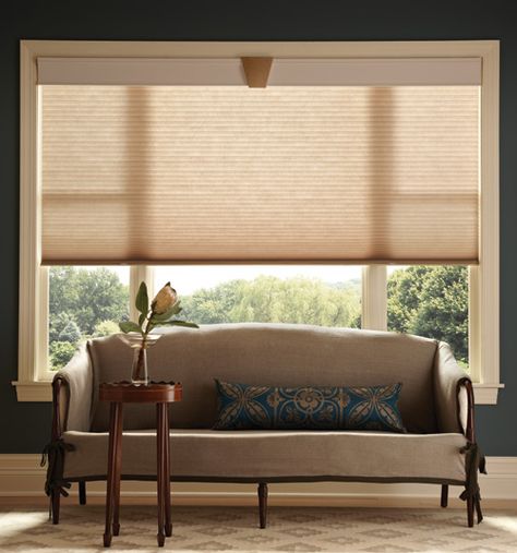 Light Filtering Cellular Shade Large Window Treatments, Blinds For Large Windows, Graber Blinds, Cellular Blinds, Honeycomb Shades, Honeycomb Blinds, Bay Windows, Custom Blinds, Cellular Shades