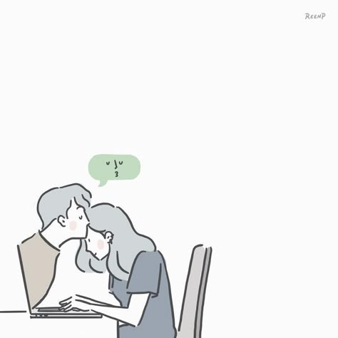 Long Distance Relationship Anime, Long Distance Relationship Drawings, Long Distance Relationship Pictures, Couples Doodles, Dibujo Simple, Couple Drawing, Send Love, Anime Muslim, Couple Cute