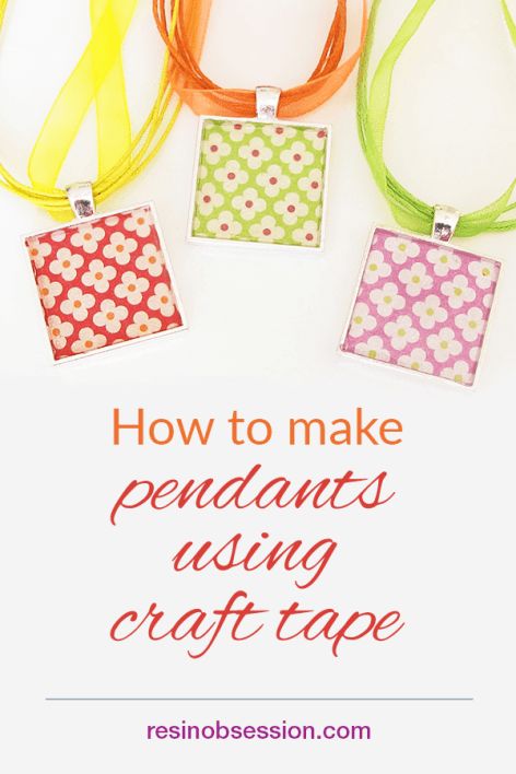 Get three different options for making pendants with washi tape.  Helpful tips and advice! Diy Washi Tape Crafts, Silicone Crafts, Resin Techniques, Resin Jewelry Pendants, Making Pendants, Resin Crafting, How To Make Resin, Washi Tape Crafts, American Summer