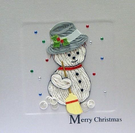 Quilled Snowman, Quilling Inspiration, Quilled Christmas, Quilling Projects, Quilling Animals, Paper Quilling Cards, Quilling Christmas, Quilling 3d, Paper Quilling Patterns