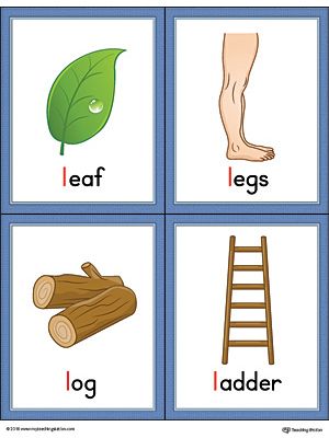 Letter L Words and Pictures Printable Cards: Leaf, Legs, Log, Ladder (Color) Worksheet.The Letter L Words and Pictures Printable Cards can be used for flashcards, various games, and help your student associate unfamiliar words with a picture. Colorful picture cards for the words: leaf, legs, log, and ladder. Letter L Flashcards, Vocabulary Cards With Pictures, Log Ladder, Letter L Words, Alphabet Word Wall Cards, Letter L Crafts, Preschool Alphabet Printables, Alphabet Word Wall, Color Worksheet