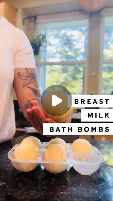 Janaiah McClure on Instagram: "Breast milk bath bombs! So happy with how these turned out. Lightly fragrant, soft & luxurious! The perfect addition to babe’s bath (and mine!) 

Please only consider trying with excess or expired milk not needed to feed your child, and after consulting with pediatrician or conducting a patch test on baby. Every baby’s skin is different, please keep in mind!

#breastmilk #breastmilkbath #milkbath #breastfedbaby #breastfeedingmom #momtips #newmom #babyskin #momvlog #momlife #breastmilkstorage #breastmilksupply #breastmilkbag #newborn #5monthsold" Breast Milk Bath For Baby, Expired Breastmilk Uses, Things To Make With Breastmilk, Breast Milk Lotion Recipe, Breast Milk Bath, Breast Milk Soap Recipe, Breastmilk Lotion, New Mom Advice, Breastmilk Soap