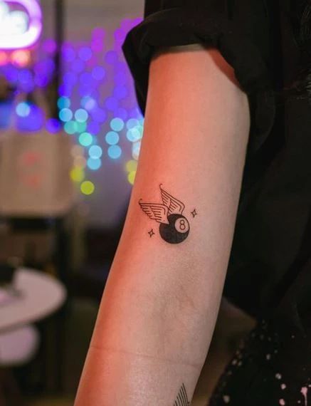 Bingo Ball Tattoo, Pool Ball Tattoo Ideas, Lucky 8 Ball Tattoo, Pool Tattoo 8 Ball, Billard Tattoo Design, 8 Ball Spider Tattoo, 8 Ball Pool Tattoo Ideas, 8 Ball Tattoo Design, Number 8 Tattoo Ideas