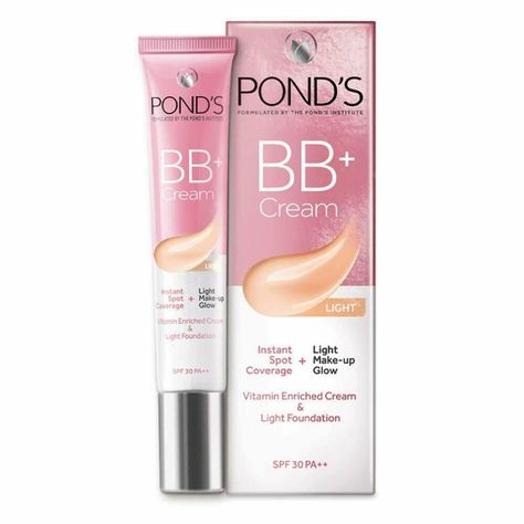 Dazzle everyone with your smooth and glowing skin when you use Pond&apos;s White Beauty BB+ Cream. Its GenWhite formula ensures that your skin looks even toned and lighter in a natural way. The BB+ Cream provides a natural looking coverage to your skin and hides the blemishes while minimizing the size of pores to give you a smooth look. Ponds Bb Cream Makeup, Ponds Bb Cream, Ponds Cream, Fairness Cream, Light Foundation, Lightweight Foundation, Class 12, Medium Skin Tone, Beauty Cream