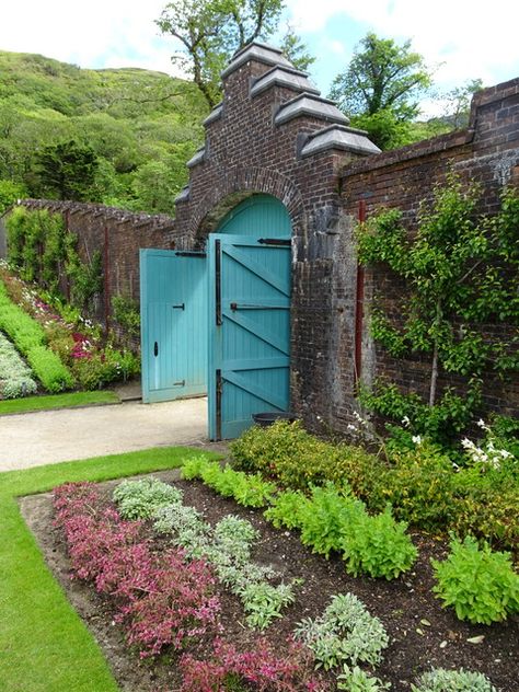 Kylemore Abbey and Victorian Walled Garden in Ireland | CAROLYN'S SHADE GARDENS Kylemore Abbey Ireland, Ireland Interior, Kylemore Abbey, Vintage Aesthetic Retro, Trip To Ireland, Victorian Gardens, County Galway, Shade Gardens, Victorian Garden