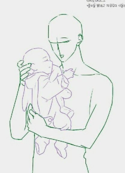 Leaning Into Hand Pose, Cute Family Poses Drawing, Family Portrait Poses Drawing Reference, Father Pose Reference, Father And Son Pose Reference Drawing, Parent Pose Reference Drawing, Mother With Baby Drawing, Father Drawing Reference, Family Body Base