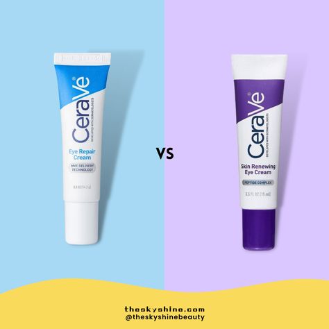 Cerave Eye Cream Before And After, Cera Ve Eye Cream, Cerave Eye Cream, Cerave Eye Repair Cream, Eye Repair Cream, Popular Skincare, Cerave Skincare, Popular Skin Care Products, Eye Creme