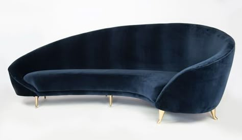 22 Statement Sofas Modern Curved Sofa, Curved Sofas, Statement Sofa, Blue Couch, Chic Sofa, Round Sofa, Lounge Suites, Furniture Sofas, Curved Sofa