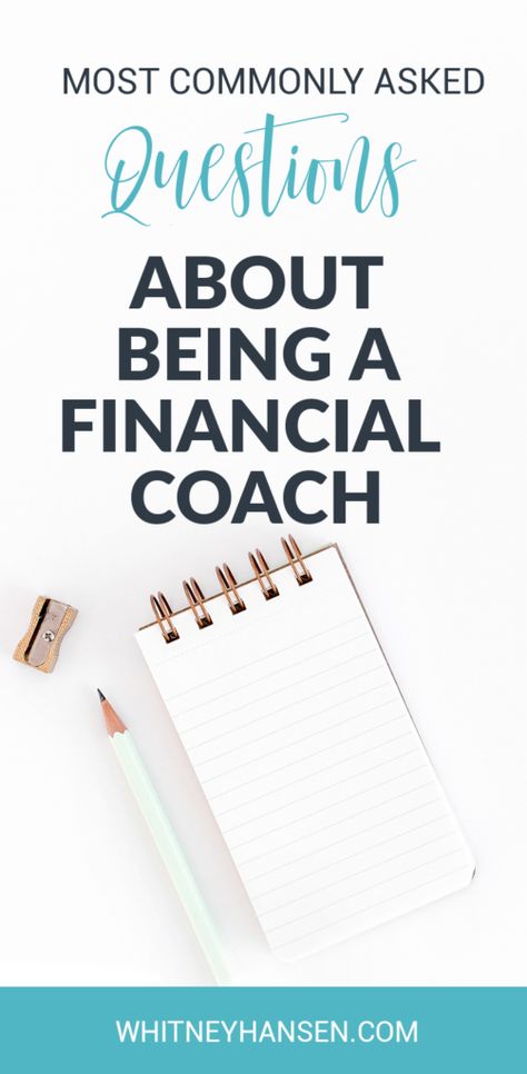 Being a financial coach: Most commonly asked questions - Whitney Hansen | Money Coaching Starting My Own Business, Financial Budget Planner, Financial Quotes, Money Planner, Financial Budget, My Own Business, Financial Coach, Social Media Jobs, Money Habits