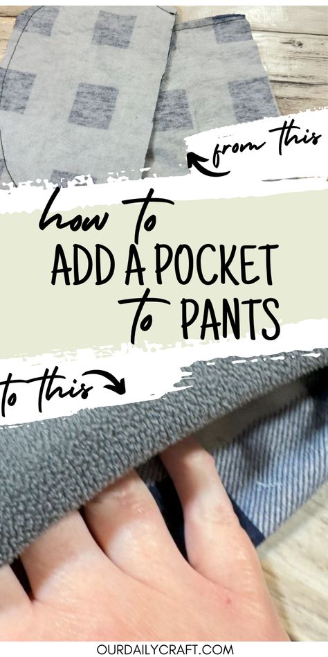 add pockets to pants tutorial Diy Pockets On Pants, How To Add A Pocket To Pants, Sew Pockets On Pants, Adding A Pocket To Pants, How To Put Pockets In Pants, Add Pockets To Pants, Adding Pockets To Pants, How To Sew Pockets Into Pants, Versatile Pants With Side Pockets And 4-way Stretch