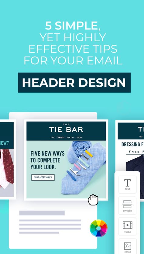 5 Simple, Yet Highly Effective Tips For Your Email Header Design Email Marketing Layout, Text Dividers, Email Layout, Graphic Design School, Email Marketing Design Inspiration, Header Design, Email Design Inspiration, Email Marketing Design, Brand Fonts