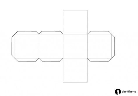 ▷ Plantilla para hacer un CUBO 3D DE PAPEL - Imprímelo GRATIS Microsoft Word, Molde