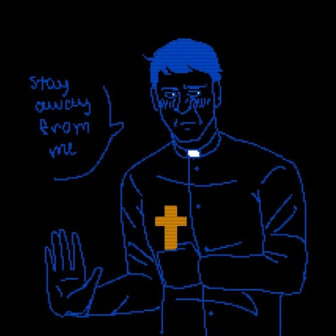 Demon And Priest, Faith The Unholy Trinity Pfp, Priest X Demon, Faith The Unholy Trinity John, John Ward Faith Fanart, Faith The Unholy Trinity Fanart, John Ward Faith, Harry Warden, Faith The Unholy Trinity