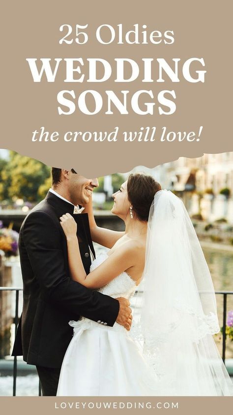 25 Amazing Oldies Songs for Your Wedding Music Playlist. Don't overlook the classics and oldies when crafting your wedding music playlist for the reception! Check out our list of the '25 best ever vintage and oldies wedding songs' for your dance floor playlist. Click through to see the entire collection. Garter Toss Songs, Oldies Songs, Wedding Music Playlist, Wedding Playlist Reception, Stolen Glances, Best Wedding Songs, Wedding Ceremony Songs, Old Wedding, Hollywood Songs