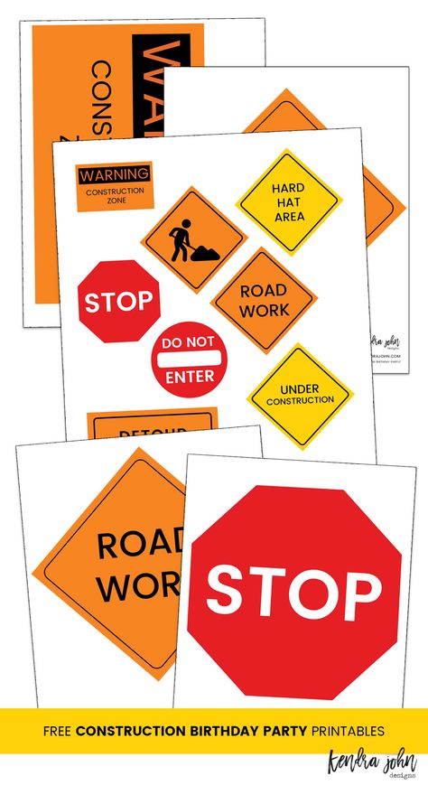 Free Construction Truck Printables and birthday party ideas! Printable Construction Signs Free, Printable Construction Party Signs Free, Construction Party Printables Free, Construction Birthday Party Printables, Construction Printables Free, Construction Free Printables, Construction Theme Birthday Party Decorations Diy Projects, Construction Safety Signs Free Printable, Construction Theme Party Games