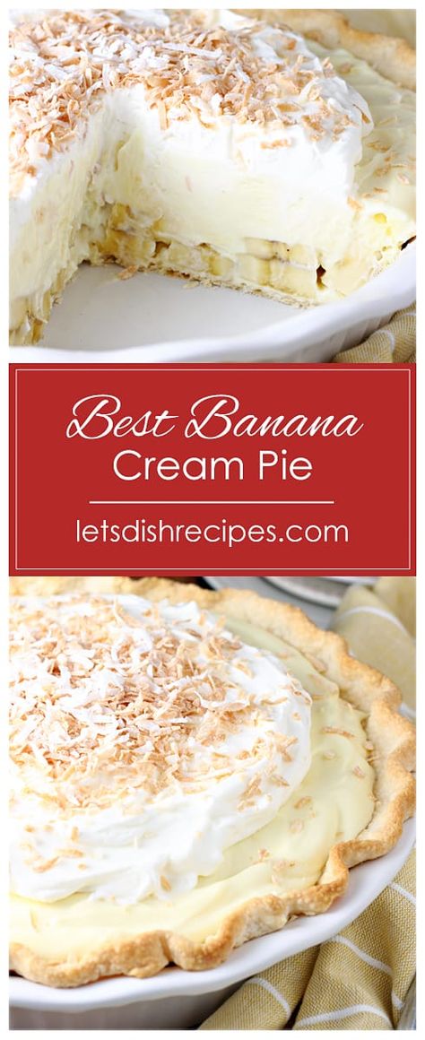 The Best Banana Cream Pie Recipe, Banana Cream Pie Recipe With Pudding And Cool Whip, Marie Calendars Banana Cream Pie Recipe, Banana Cream Pie Recipe No Bake, Banana Cream Pudding Pie, Home Made Banana Cream Pie, Banana Cream Pie With Meringue, Bana Cream Pie Recipe Easy, Banana Creme Pie Recipe Easy