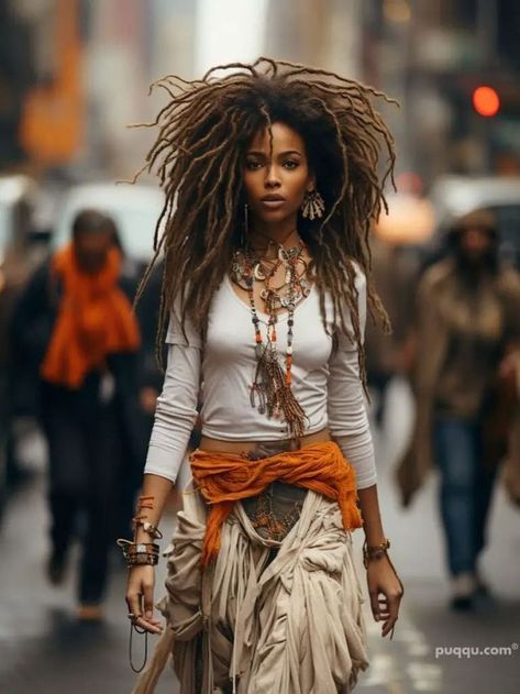 Dread Styles Women, Hippie Dreads, Dreadlocks Braids, Long Dreads, Beautiful Dreadlocks, Dreadlock Styles, Dreads Styles, Stil Boho, Awesome Hair