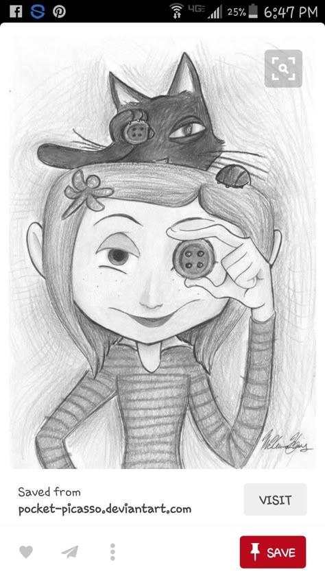 Coraline Drawing Of Coraline, Coraline Sketchbook, Easy Art Sketchbook Ideas Aesthetic, Coraline Art Drawings, Caroline Drawing, Coraline Drawing Sketch, Coraline Drawings, Coraline Sketch, Coraline Fan Art