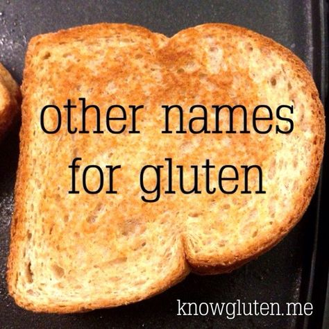 Other Words For Gluten, Gluten Free Hacks, Gluten Foods, Hidden Gluten, Graham Flour, Gluten Free Info, Gluten Free Ideas, Going Gluten Free, Gluten Free Meals