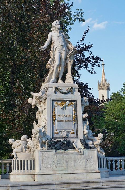 ღღ Burggarten-Vienna, Austria (Mozart Statue) | Karl Gercens | Flickr Burggarten Vienna, Travel Austria, 2024 Aesthetic, Vienna Austria, September 2024, Salzburg, Holiday Travel, Pisa, Verona