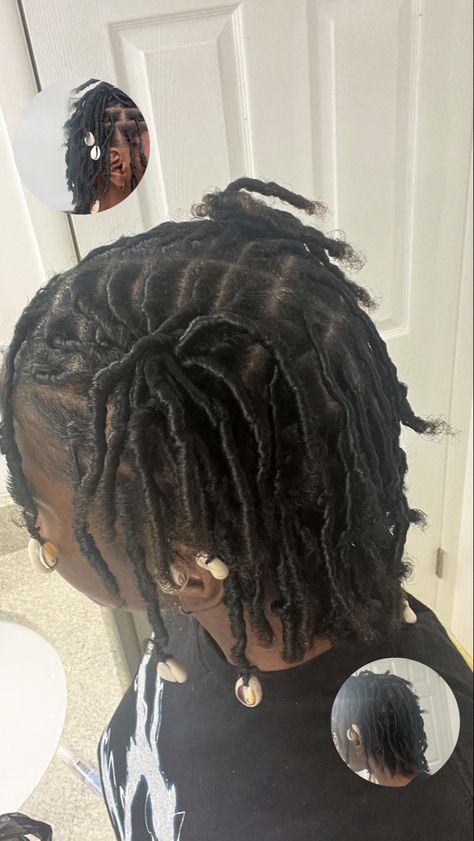 Locs Coil Locs Hairstyles For Women, Short Short Locs Hairstyles, Coil Loc Styles, Loc Coil Styles, Coil Method Locs, Starter Locs Styles 4c Hair, Comb Coils Locs, Coil Starter Locs Journey, Coil Locs Starter