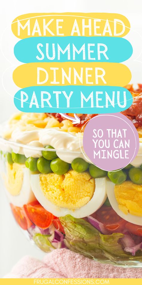 Summer Meals For A Crowd, Summer Luncheon Ideas, Lunch Party Menu, Lunch Party Recipes, Summer Lunch Menu, Summer Party Menu, Summer Bbq Menu, Meals For A Crowd, Summer Dinner Party Menu