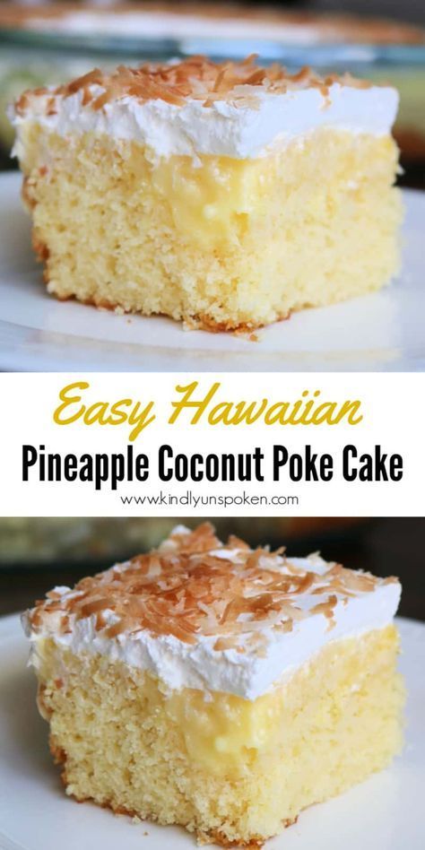 Hawaiian Delight Cake, Beach Poke Cake, Cheapest Birthday Party Food, Hawaiian Coconut Cake, Pineapple Upside Down Poke Cake, Vanilla Box Cake Mix Recipes, Coconut Cake From Cake Mix Boxes, French Vanilla Cake Mix Recipes, Pineapple Coconut Poke Cake