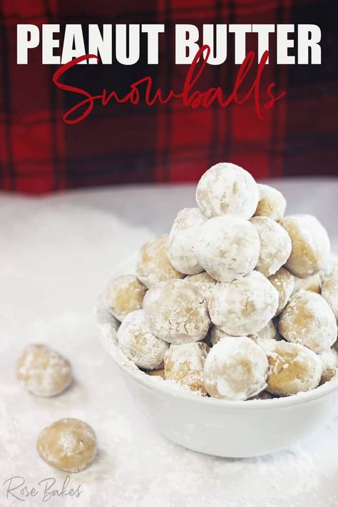 Snowball Recipe, Peanut Butter Snowballs, Snowballs Recipe, Peanut Butter Balls Recipe, Butter Balls, Dessert Aux Fruits, Best Peanut Butter, Homemade Peanut Butter, Peanut Butter Balls