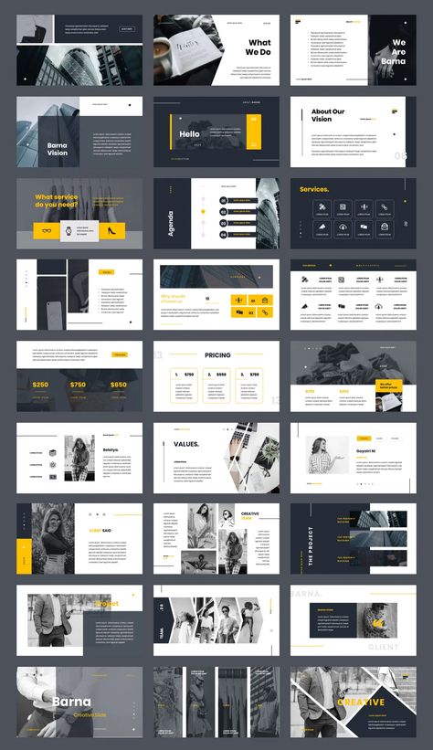 Grey Presentation Design, Best Presentation Templates, Indesign Layout, Ppt Template Design, Powerpoint Slide Designs, Business Model Canvas, Slides Design, Powerpoint Design Templates, Powerpoint Presentation Design