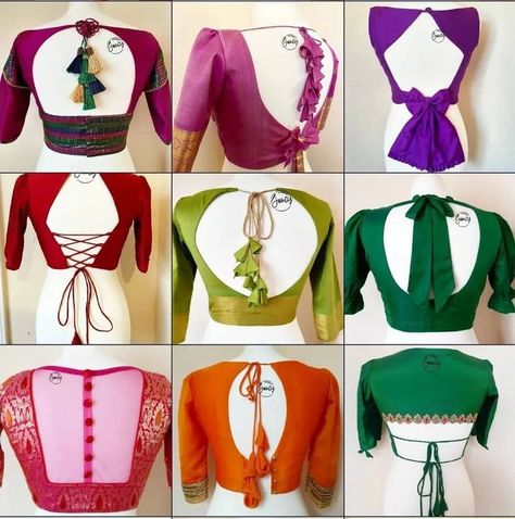 Jari Saree Blouse Designs, Border Blouse Designs Latest, Border Blouse Designs, Jari Saree, Blouse Pattern Free, Plain Blouse Designs, Blouse Back Neck Design, Back Neck Design, Blouse Back Neck