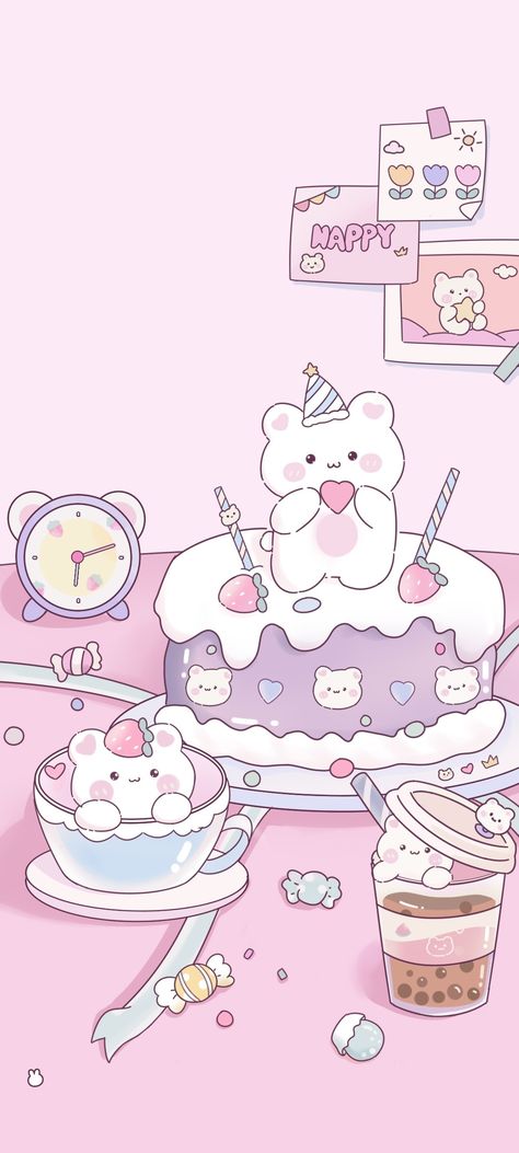 Pink Kawaii Lockscreen, Bear Ears Wallpaper Iphone, Pink Kawaii Wallpaper Pastel, Ears Wallpaper Iphone, Cute Lockscreen Wallpaper Kawaii, Kawaii Wallpaper Lockscreen, Pink Teddy Bear Wallpaper, Kawaii Lockscreen, Pink Iphone Wallpaper