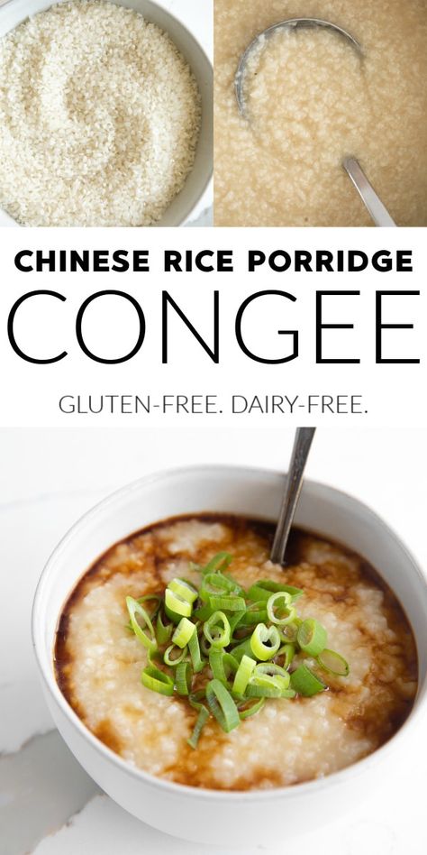 Chinese Rice Porridge Recipe, How To Make Congee, Congee In Rice Cooker, Rice Porridge Recipe Breakfast, Cream Of Rice Recipes Breakfast, Congee Recipe Chinese, Congee Recipe Breakfast, Chinese Porridge, Rice Porridge Recipe