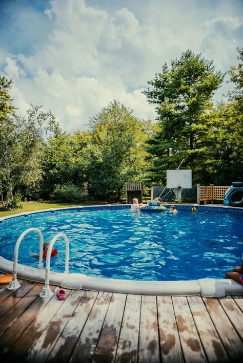 Will Pool Chlorine Kill My Grass and Plants? - Men's Journal | Home Living Handbook Homemade Pool, Homemade Pools, Exterior Siding Colors, Pool Shock, Pool Care, Men's Journal, Pool Chlorine, Siding Colors, Diy Pool